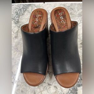 boc Black and Brown Mules Brand New